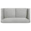 Ensemble de canapé 2 pièces Caspian Gray - Ensemble de canapé et de causeuse gris contemporain