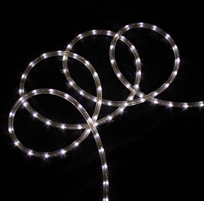 Guirlande de Noël 18 pi pour l'extérieur, H 1 po x L 1200 po x P 1 po, Blanc pur