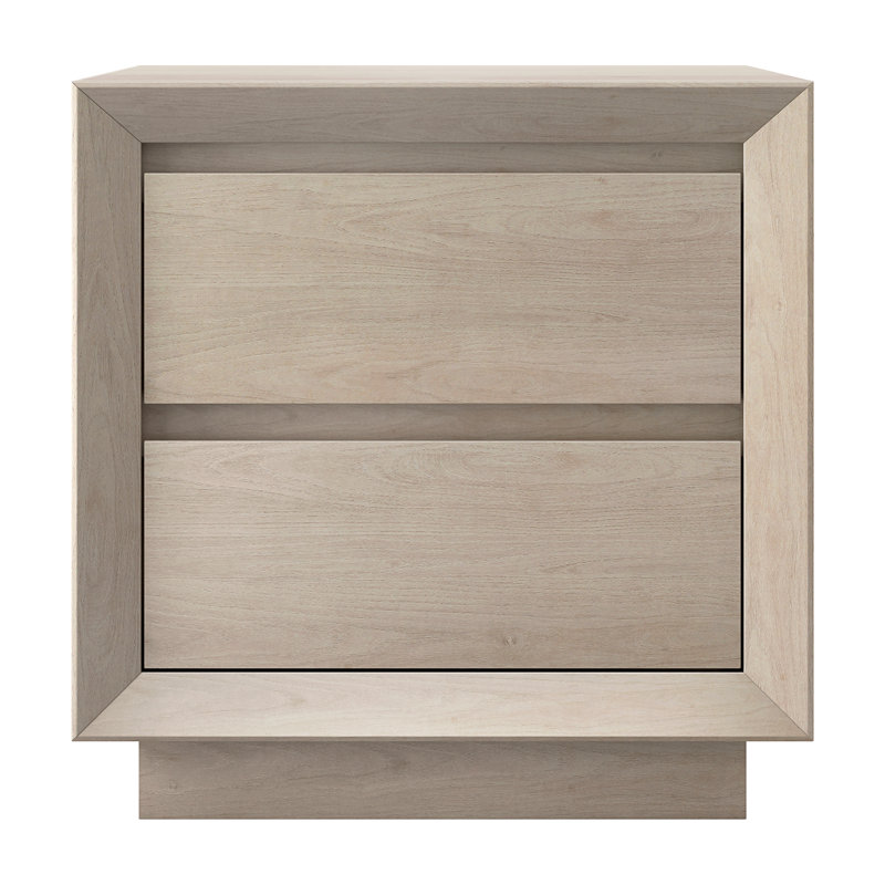 Emmett 24" Wide Rectangular Nightstand in Alder White, Alder White