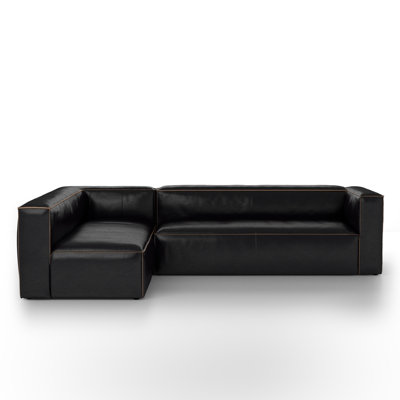 Strom 120" Leather Sectional