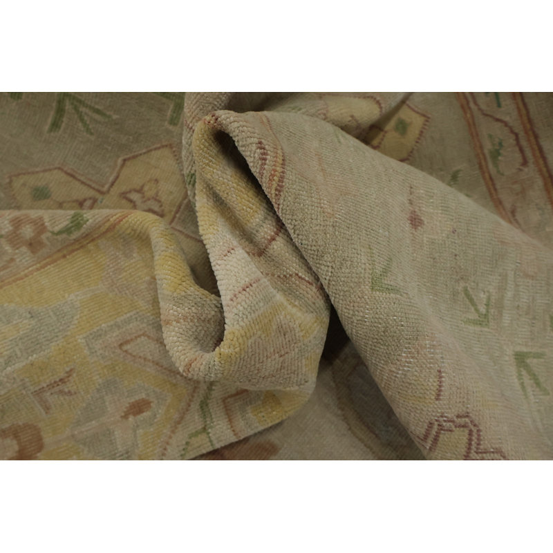 Tapis Oushak antique 10 x 13 avec détails ornés subtils
