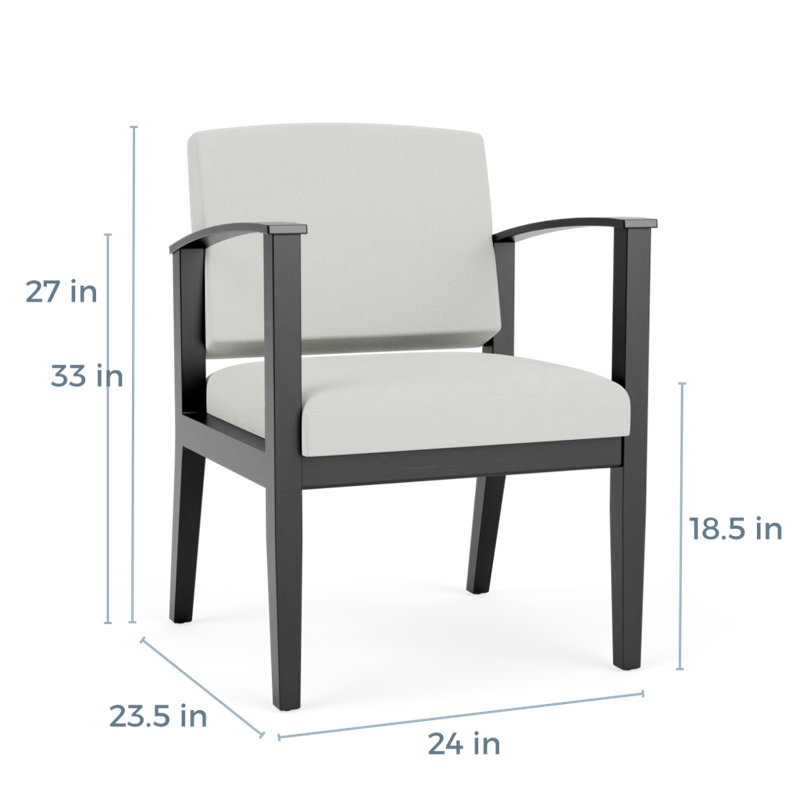 Chaise d’appoint ou d’invité amherst, Noir, Ombre portes ouvertes