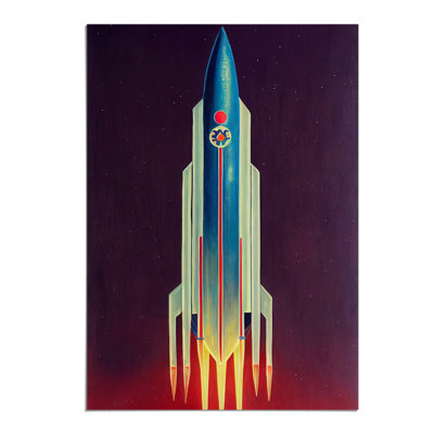 Stupendous Spaceship Rocket - Wall Art