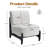 Modern Accent Chair With Solid Wood Base-2018834836