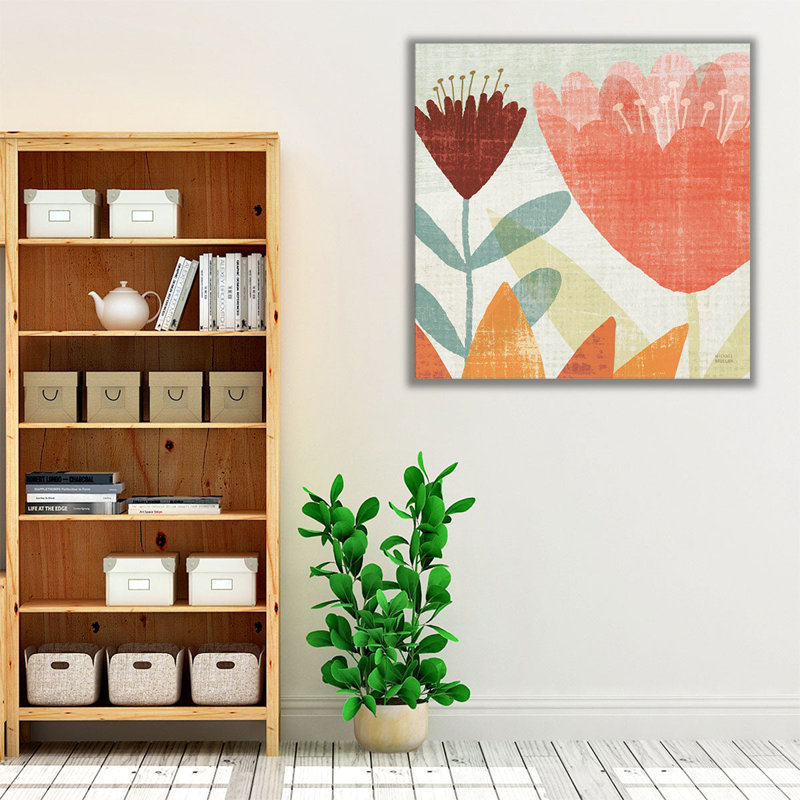 Panneau de jardin moderne II - reproduction d'art sur toile, H 12 po x l 12 po