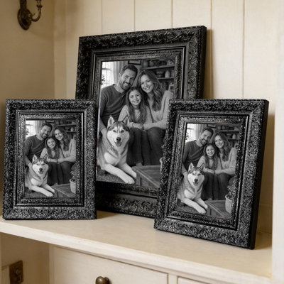 Cadre photo classique noir moderne 1PC 11 "x 14" avec changement facile de photo