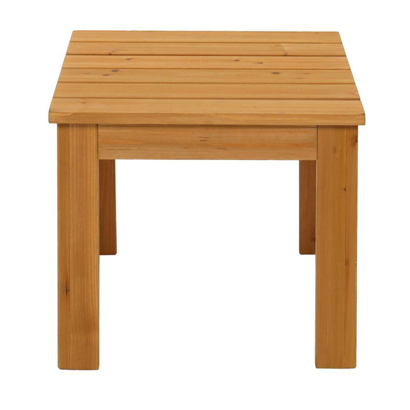 Brijette Square Fir Outdoor Side Table , 17.91'' in. W 17.91'' in. D