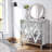 Unique Design Storage Accent Cabinet with Mirror Trim