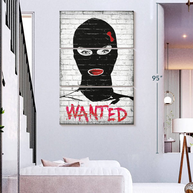 Wanted Chic Robber, 74" H x 48" W