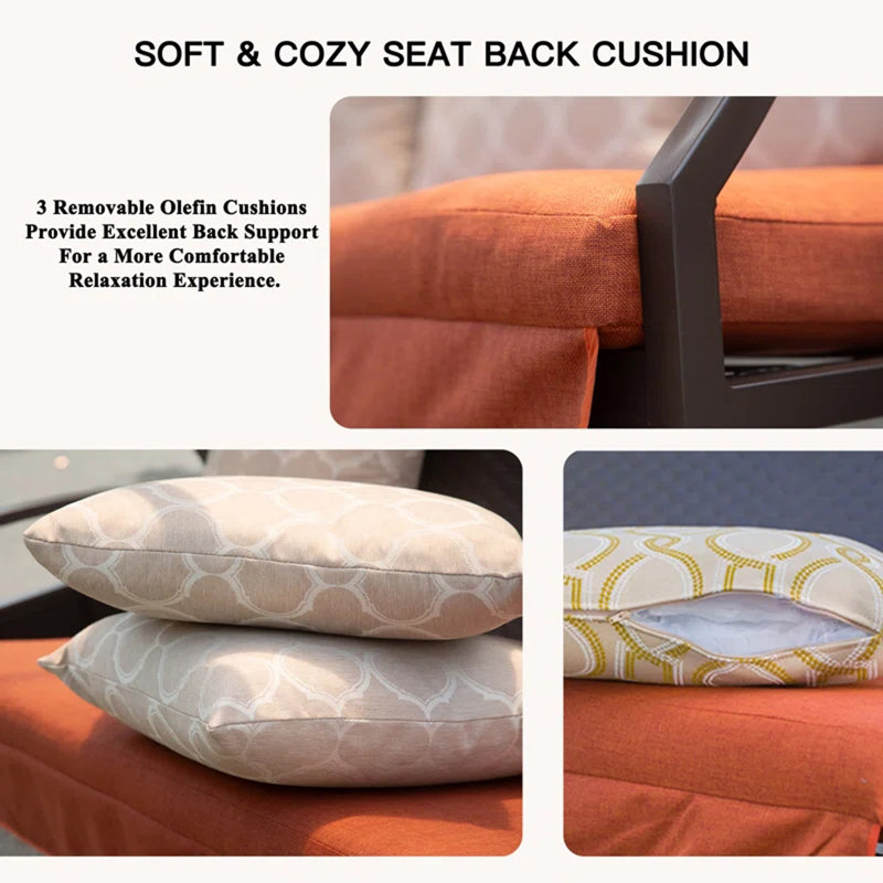 Balancelle de luxe réglable pour 3 personnes