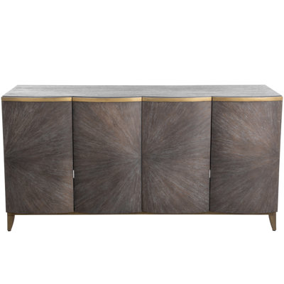 Pete 60" Wide Mindi Solid Wood Sideboard