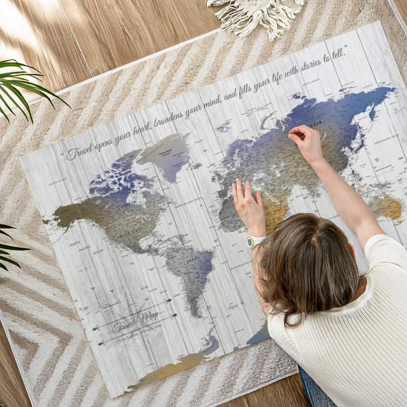 Épingle I World Travel Milstead, H 32 po x l 48 po
