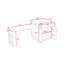 Kitchen Island with Extendable Dining Table for 4-6, Double-Sided Storage, Power Outlet and Drawers-1759975009