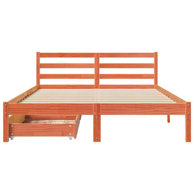 Solid Wood Storage Bed