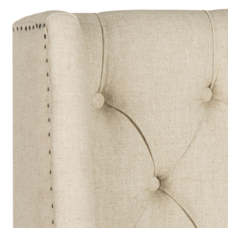 Bertlinde Upholstered Headboard, Twin, Linen Hemp