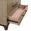 Commode 6 tiroirs caramel et cacao