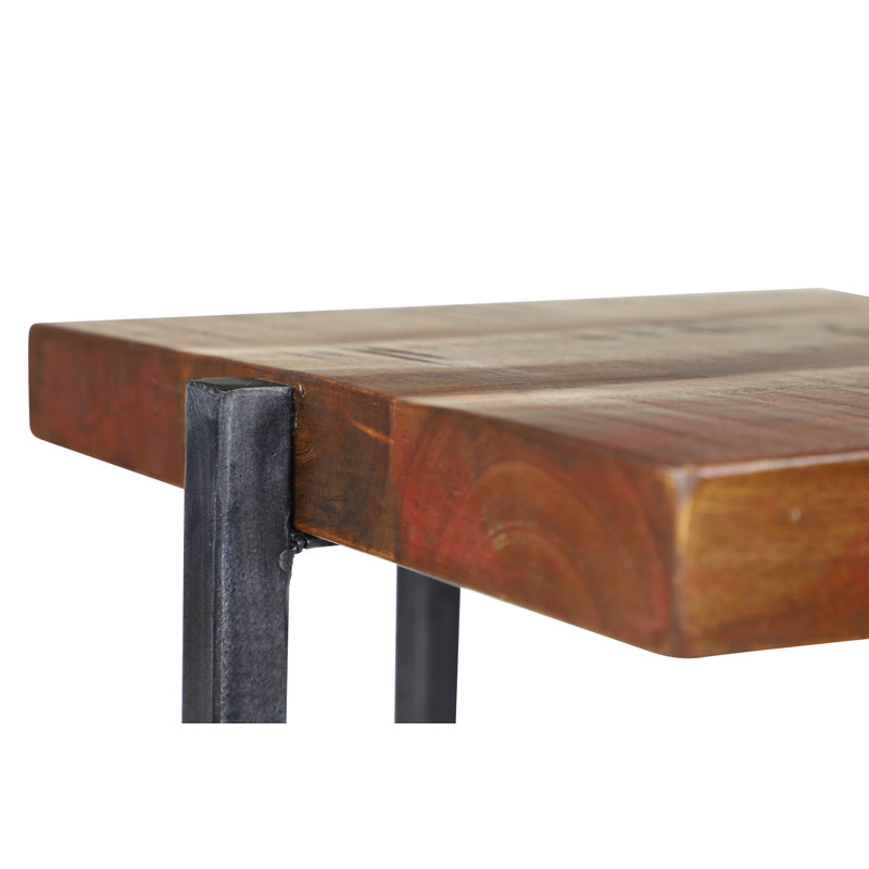 Flores Solid Wood Top End Table