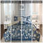 Ensemble d'édredon en coton satiné de coton avec lustre élégant et taies décoratives assorties, coussins et jupe de lit pour grand lit