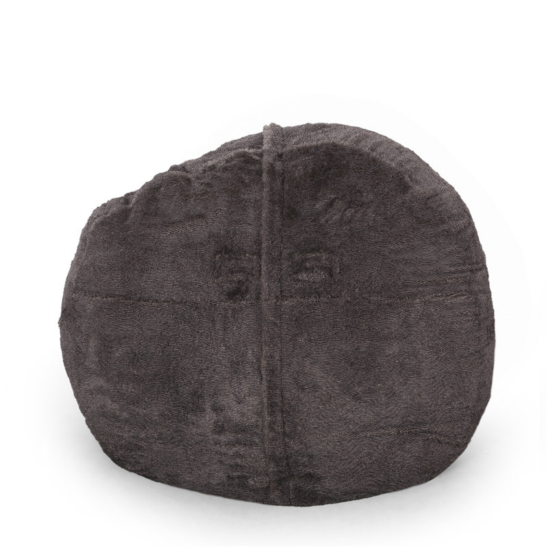 Lily Modern 5 Foot Faux Fur Cozy Bean Bag, Browneige, Brown/Beige Faux Fur