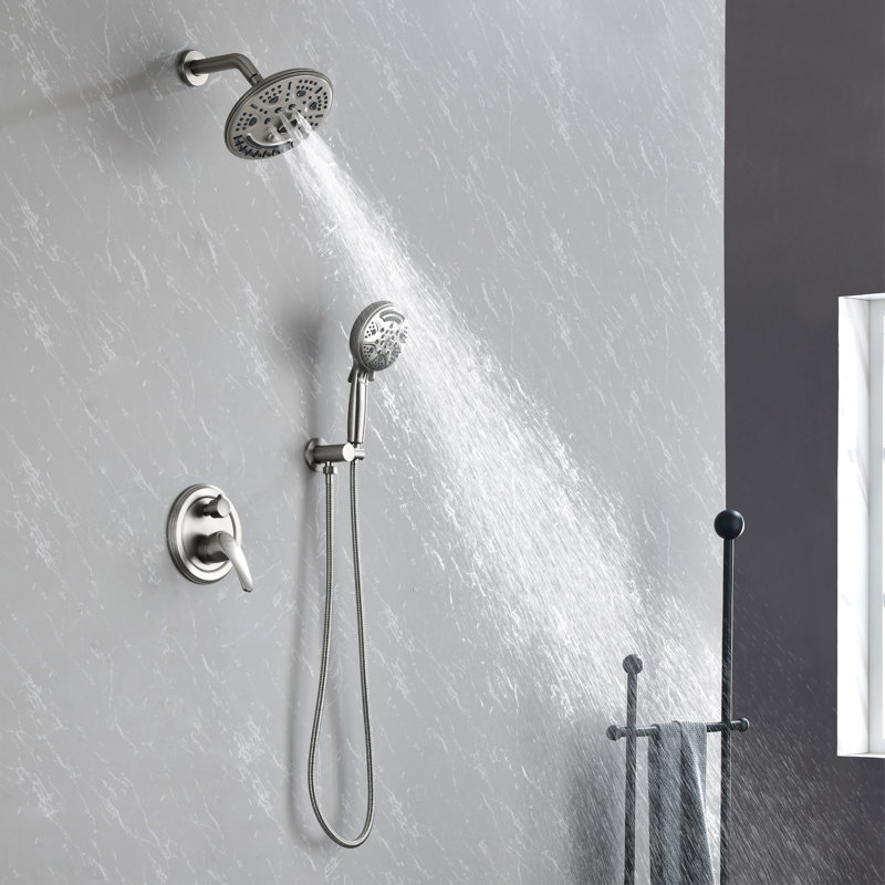All-In-One Kit with Rough in-Valve, Brushed Nickel