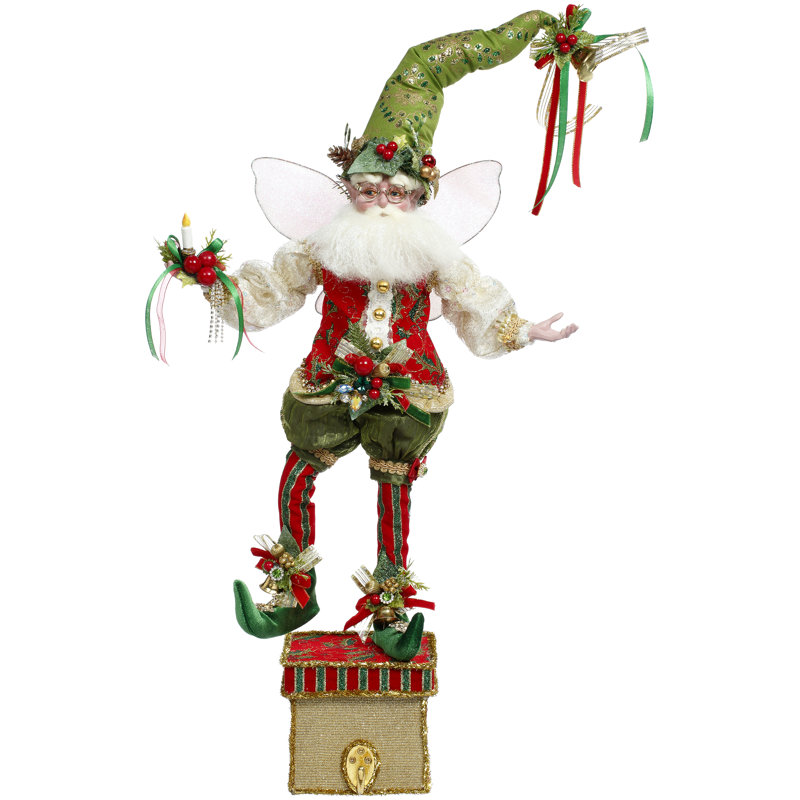 Holly And Ivy Fairy Stocking Holder - 21 Inches