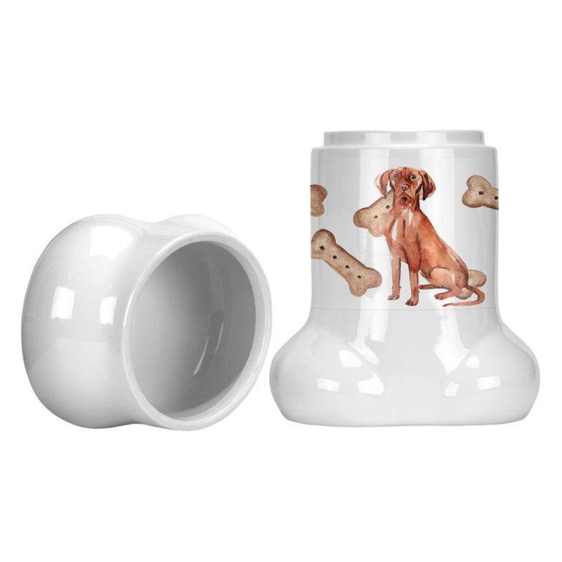 Pot à animaux en forme d’os vizsla