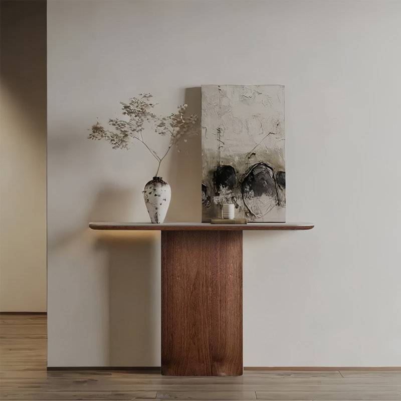 Table d'entrée Mid-Century, H 33,5 po x l 63 po x P 15,7 po