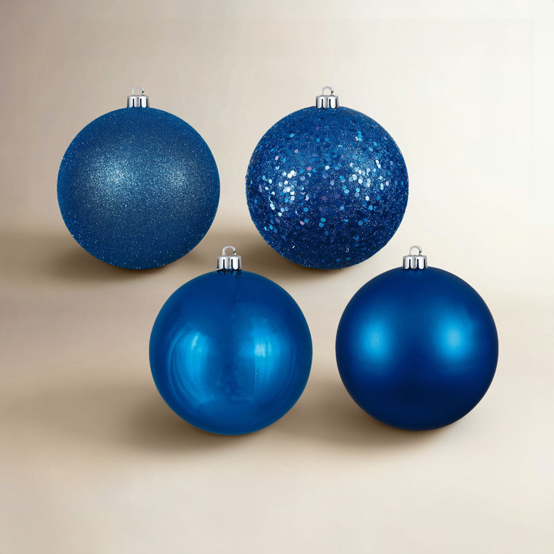 Vickerman 8" Shatterproof Bauble, Lavish Blue, 2'' H X 2'' W X 2" D