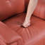 Fauteuil inclinable et pivotant en cuir-11409365