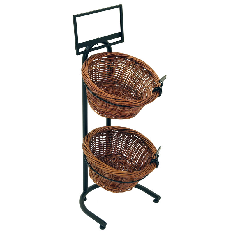 Mobile Merchandisers Wicker Basket