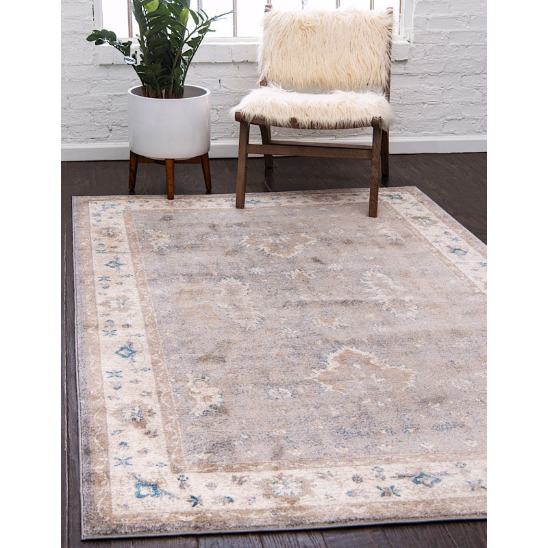 Linz Floral Indoor Rug, Rectangle 5' x 8'