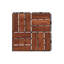 10 carreaux de terrasse imbriqués à carreaux, plancher en bois franc d'acacia jaune carré 12 po x 12 po pour patio, banc, côté piscine-110538420