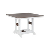Berlin Gardens Garden Classic Regular Top With White Base Square Bar Table