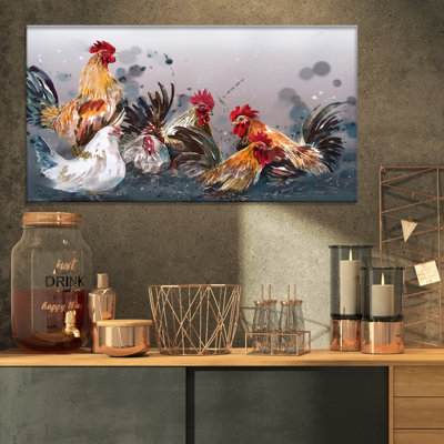 «Farmhouse Group of Rooster», impression