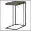 Table à collation grise et noire patinée avec plateau extensible