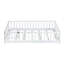 Lit Montessori en bois massif, taille standard, pour la transition vers le lit d'enfant, avec barrière et porte incluses.-1383129926