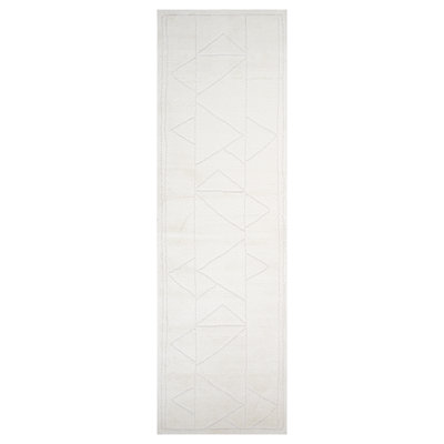 Lenamae Moraccan Ivory Power-Loom Area Rug