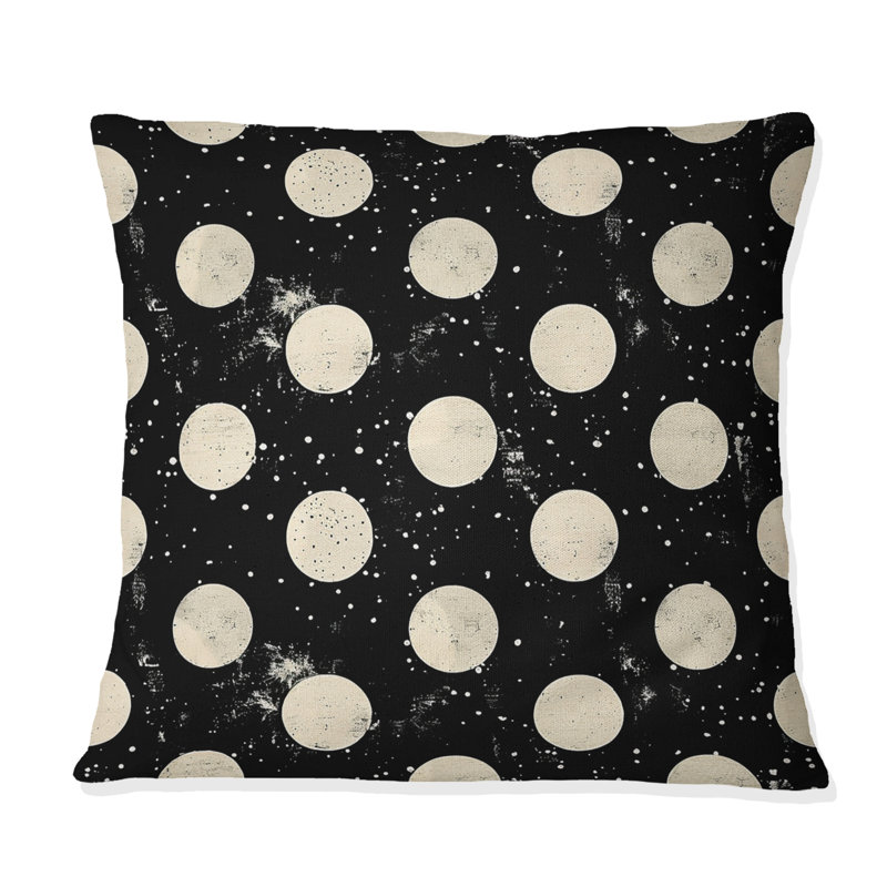 Coussin décoratif Poka Dot Glam I - Glam, H 18 po x H 18 po