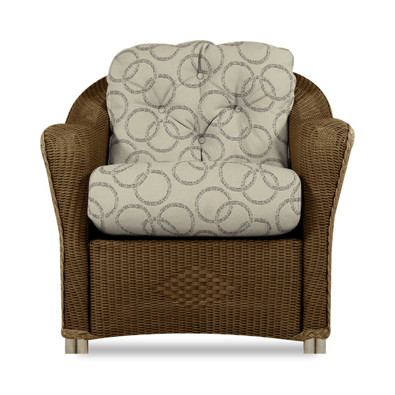 Reflections Outdoor Lounge Chair, Bark, Rollo Linen