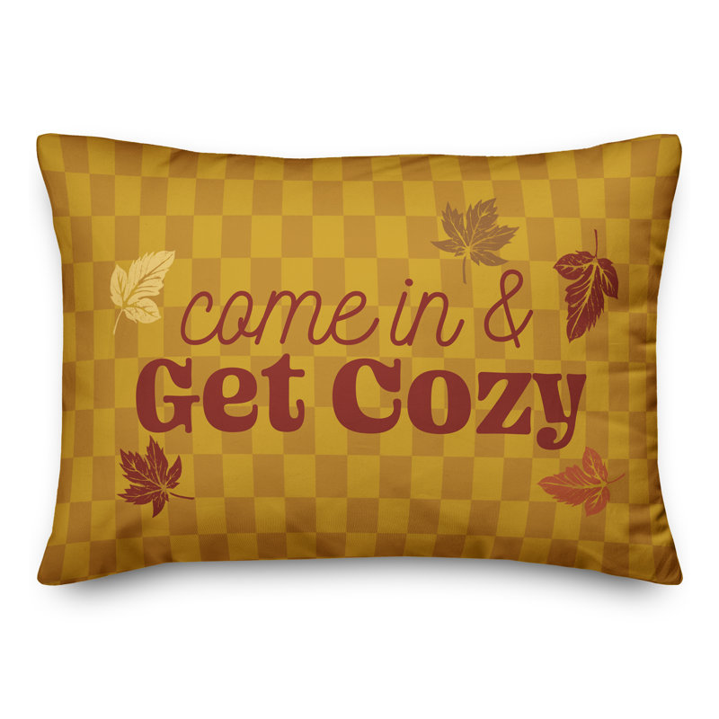 Come in and Get Cozy Lumbar Pillow