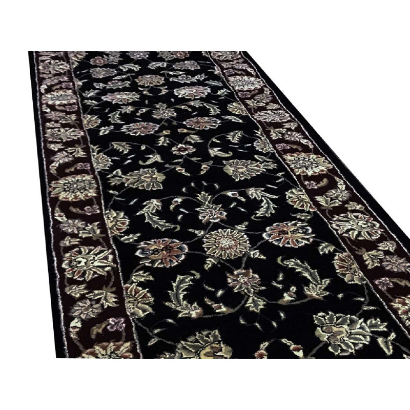 Chemin de table beige et ivoire noué à la main de haute qualité