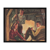 Fireplace Hangout Print
