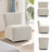 Upholstered Armless Swivel Accent Chair-1129305053