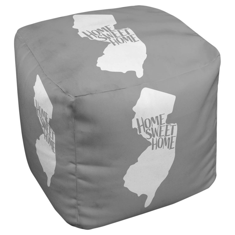 Repose-pieds cube new jersey home, Gris