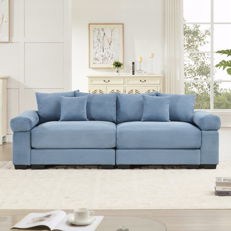 Canapé pour salon, chambres à coucher, Bleu