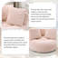 Fauteuil à billes moderne, canapé paresseux rembourré avec coussins et poignée-114236535