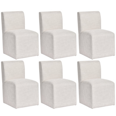 Ritney Upholstered Fabric Parsons Design Modern Traditional Dining Chair