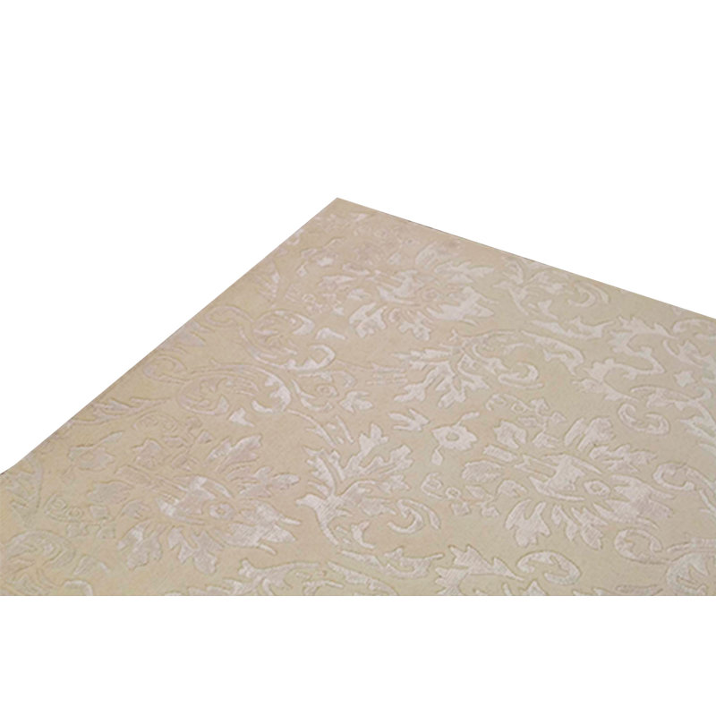 Damask Area Rug in Beige