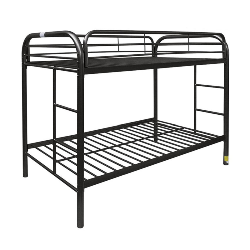 Aavi Kids Twin Bunk Bed, Black