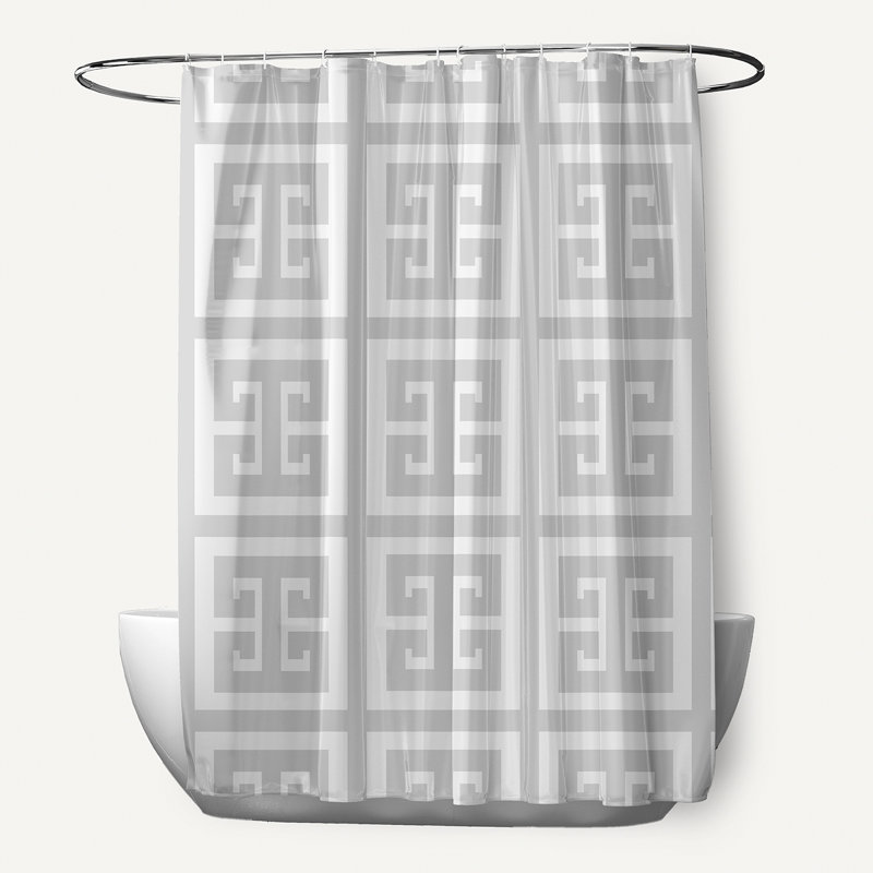 Rideau de douche simple Caleb-James, Paloma